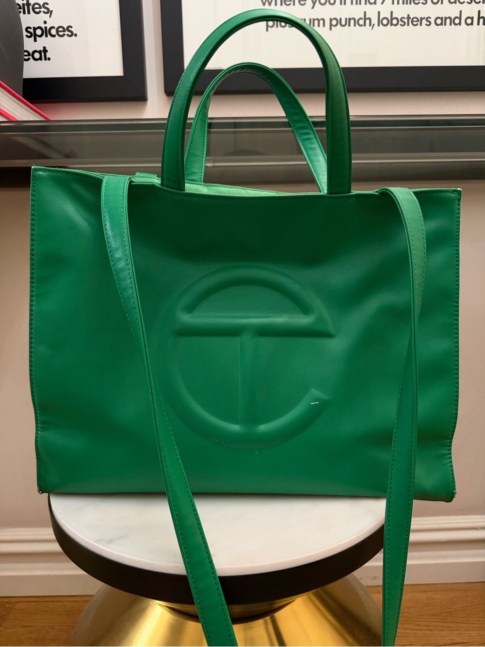 Telar Green Medium Shopping Bag